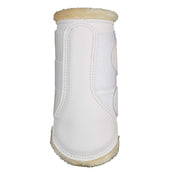 LeMieux Protectores de piernas Brushing Fleece Blanco<>Beige