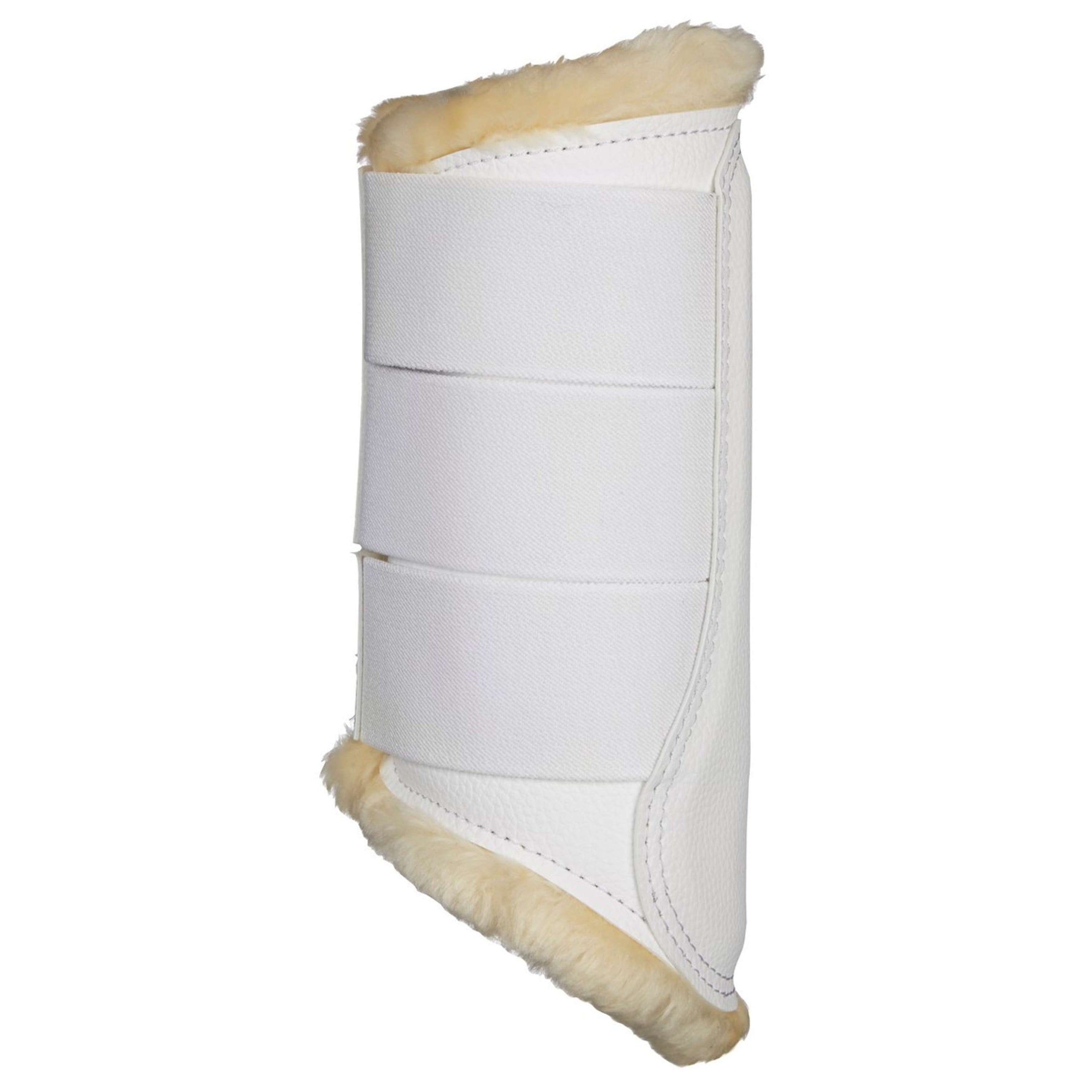 LeMieux Protectores de piernas Brushing Fleece Blanco/Beige LeMieux Protectores de piernas Brushing Fleece Blanco/Beige
