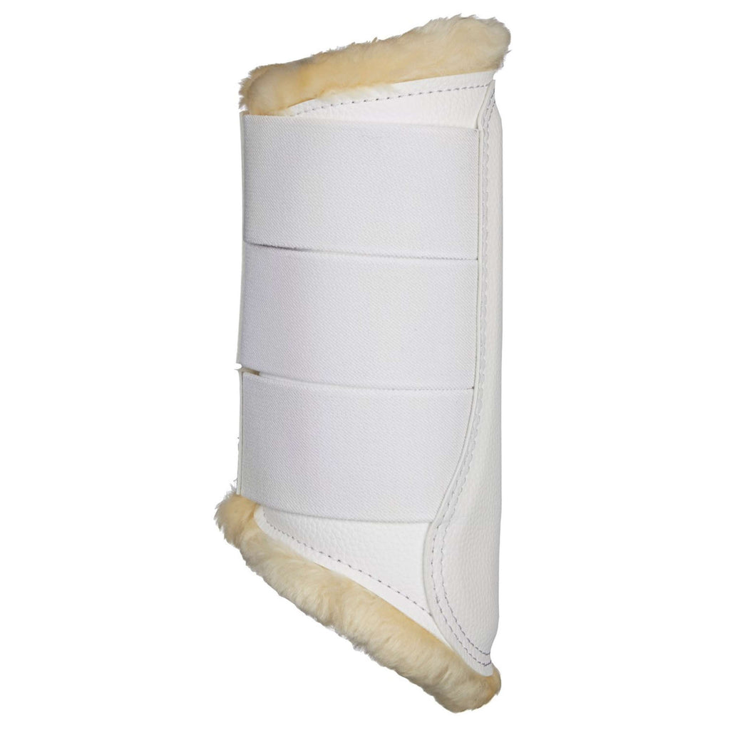 LeMieux Protectores de piernas Brushing Fleece Blanco/Beige