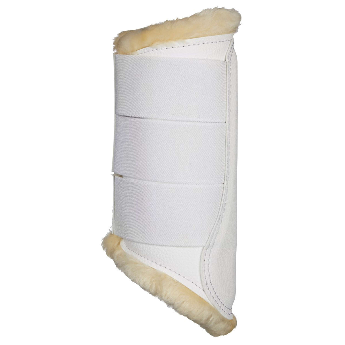 LeMieux Protectores de piernas Brushing Fleece Blanco<>Beige