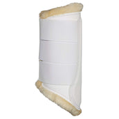 LeMieux Protectores de piernas Brushing Fleece Blanco<>Beige