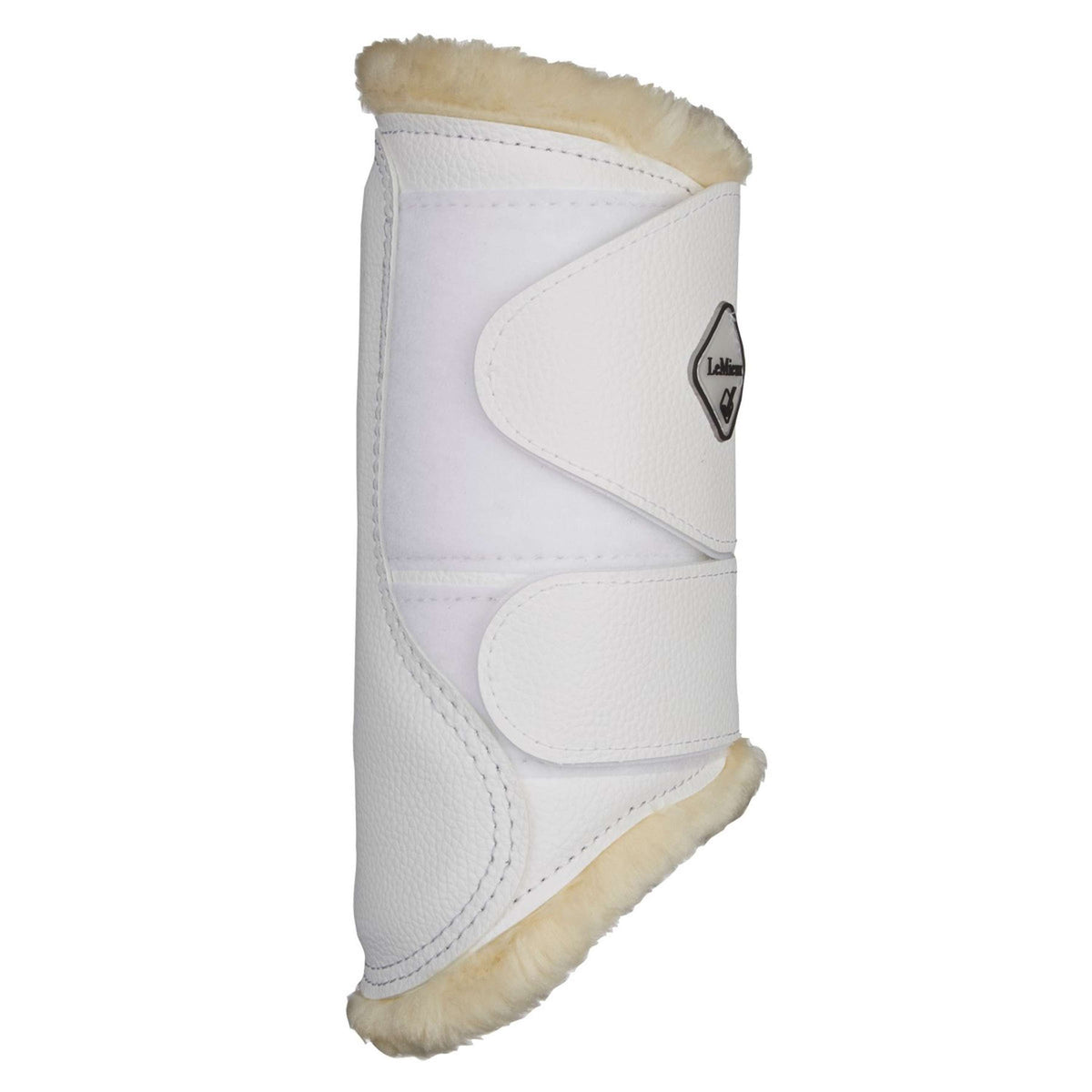 LeMieux Protectores de piernas Brushing Fleece Blanco<>Beige