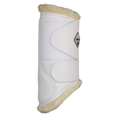 LeMieux Protectores de piernas Brushing Fleece Blanco<>Beige