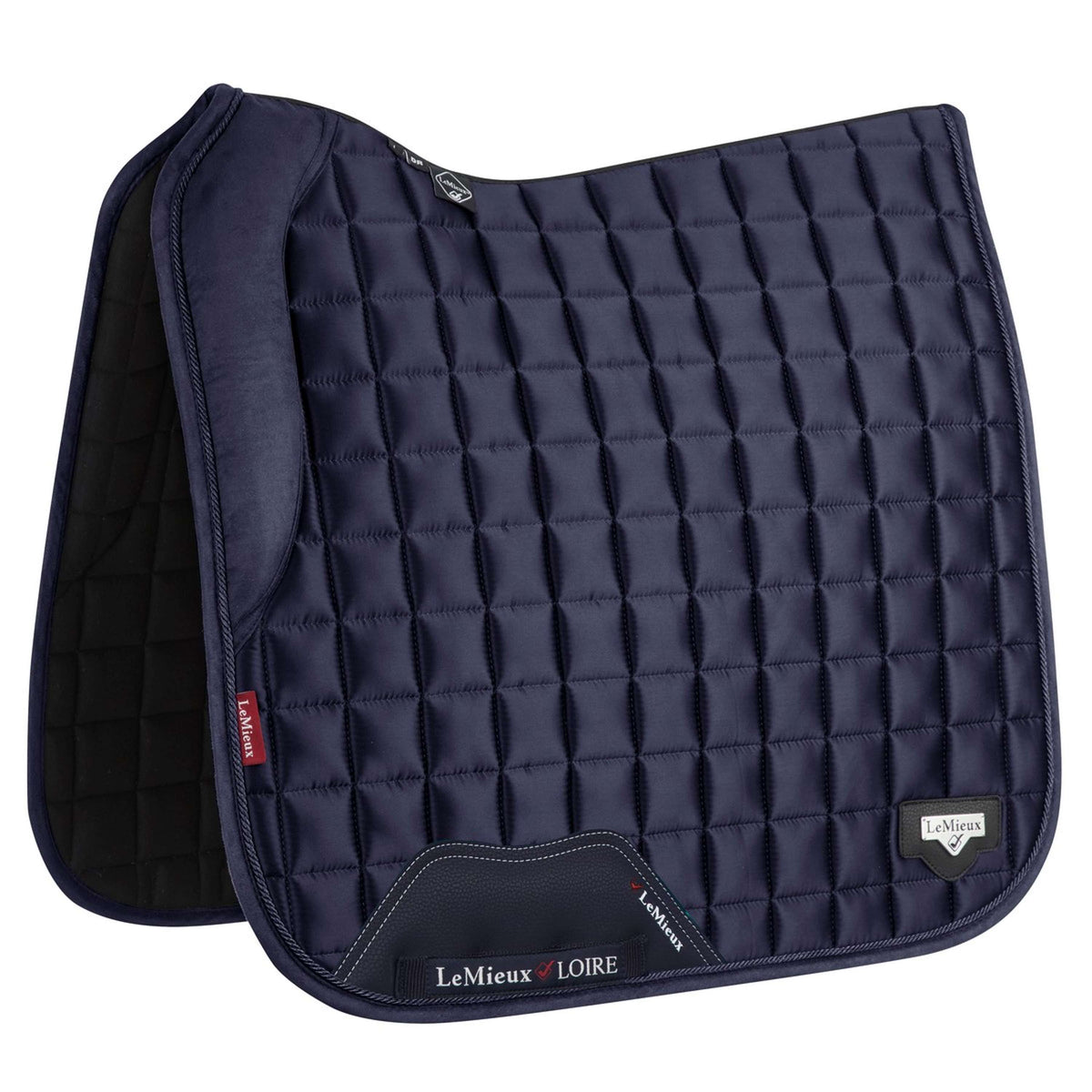 LeMieux Manta de Silla de Doma Loire Memory Cuadrado de raso Navy