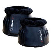 LeMieux Botas de Campana Rubber Bell Fleece Negro