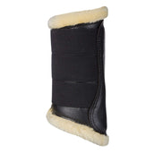 LeMieux Protectores de piernas Brushing Fleece Negro/Natural