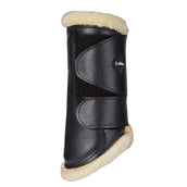 LeMieux Protectores de piernas Brushing Fleece Negro/Natural