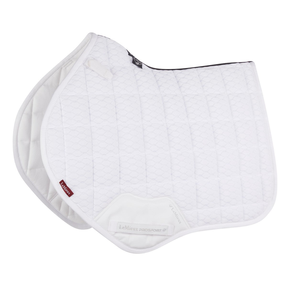 LeMieux Manta de Silla de Salto Carbon Mesh Air CC Blanco
