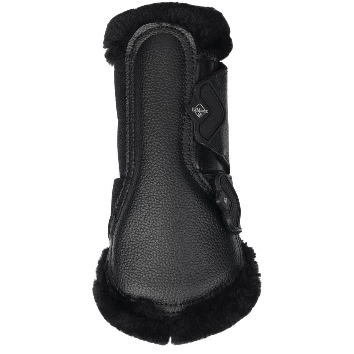 LeMieux Brushing Boots Fleece Edge Mesh Negro