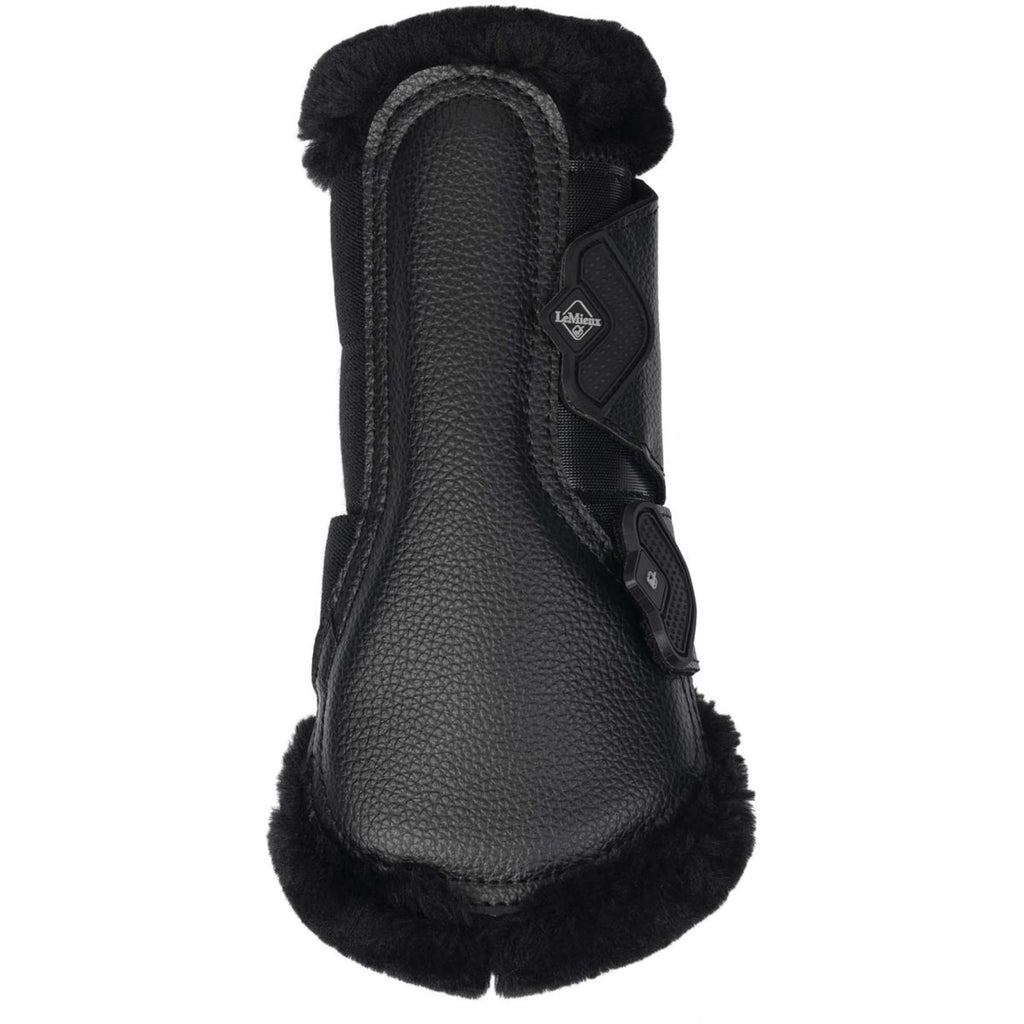LeMieux Brushing Boots Fleece Edge Mesh Negro