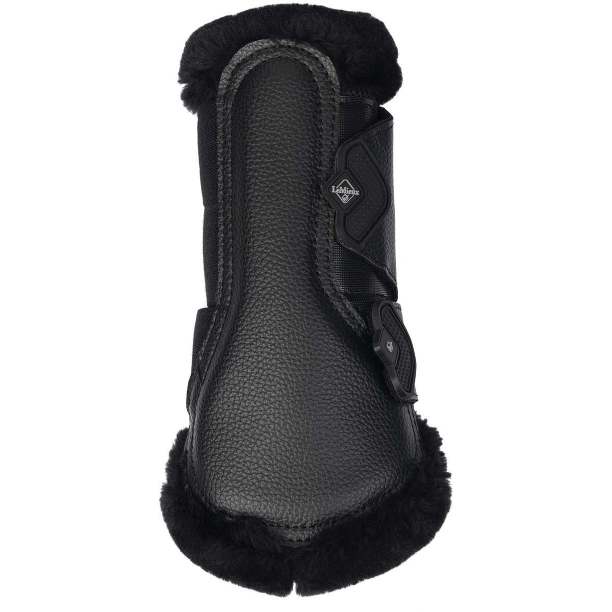 LeMieux Brushing Boots Fleece Edge Mesh Negro