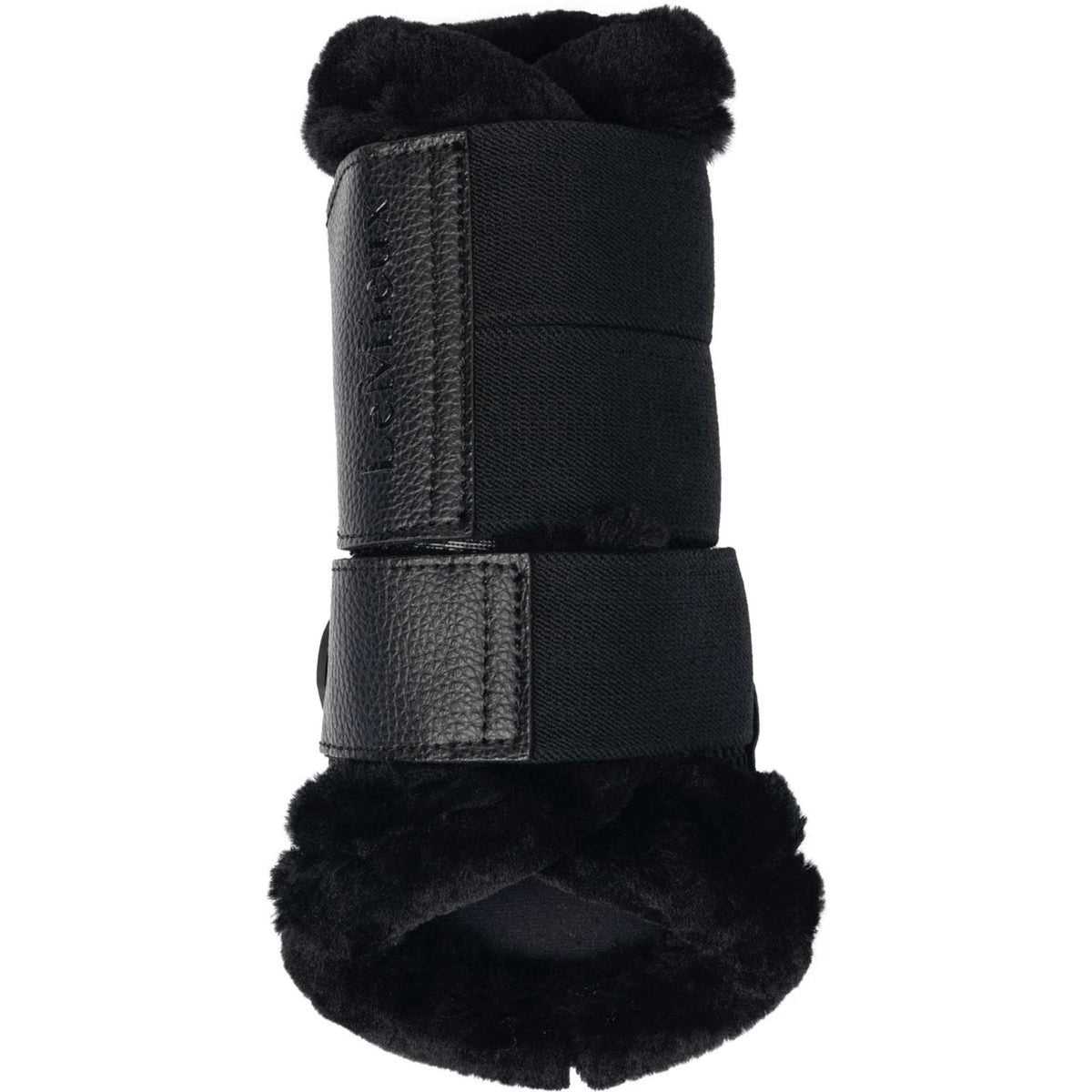 LeMieux Brushing Boots Fleece Edge Mesh Negro
