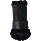 LeMieux Brushing Boots Fleece Edge Mesh Negro