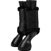 LeMieux Brushing Boots Fleece Edge Mesh Negro