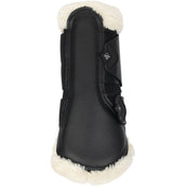 LeMieux Brushing Boots Fleece Edge Mesh Negro/Natural