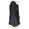 LeMieux Brushing Boots Fleece Edge Mesh Negro/Natural