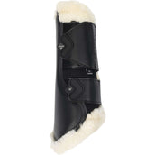 LeMieux Brushing Boots Fleece Edge Mesh Negro/Natural