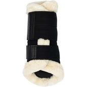 LeMieux Brushing Boots Fleece Edge Mesh Negro/Natural