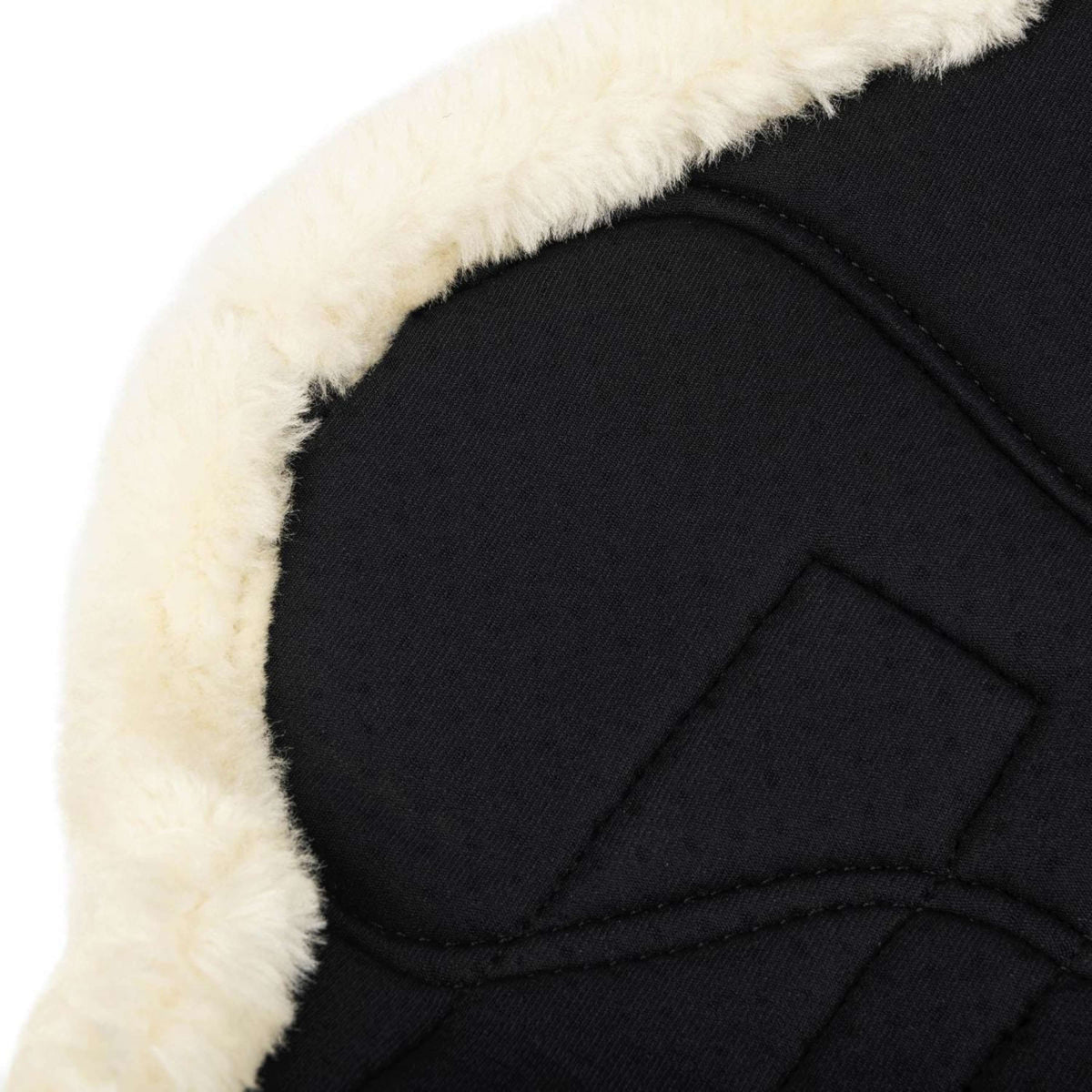 LeMieux Brushing Boots Fleece Edge Mesh Negro/Natural