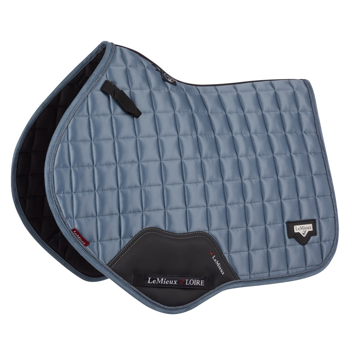 LeMieux Manta de Silla de Salto Loire Classic Cuadrado CC satinado Ice Blue
