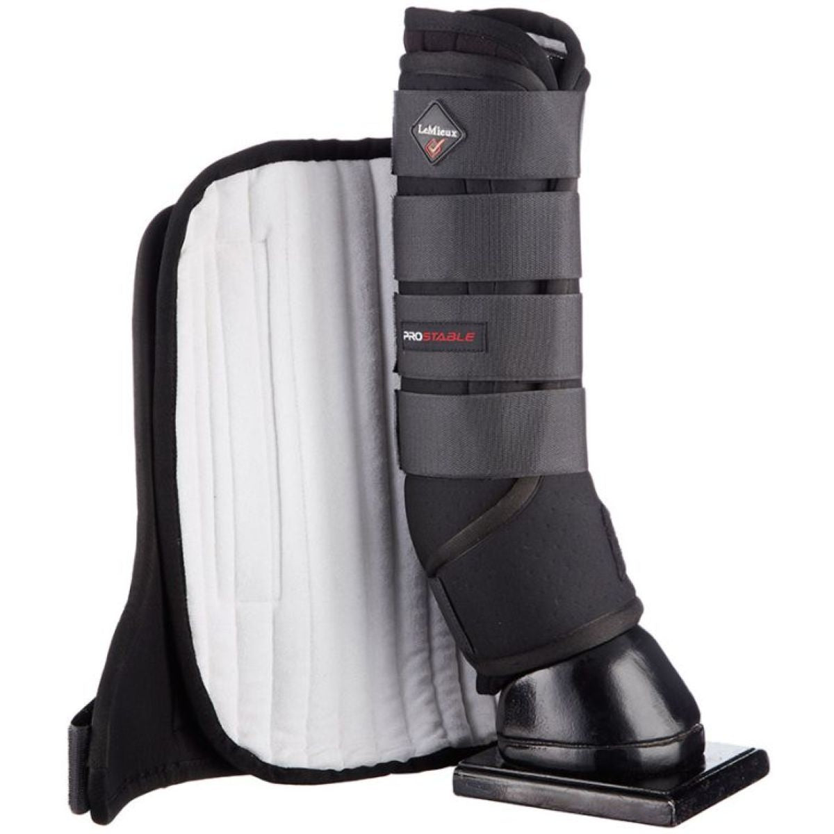 LeMieux Protectores de piernas Stable Boot Wraps Negro