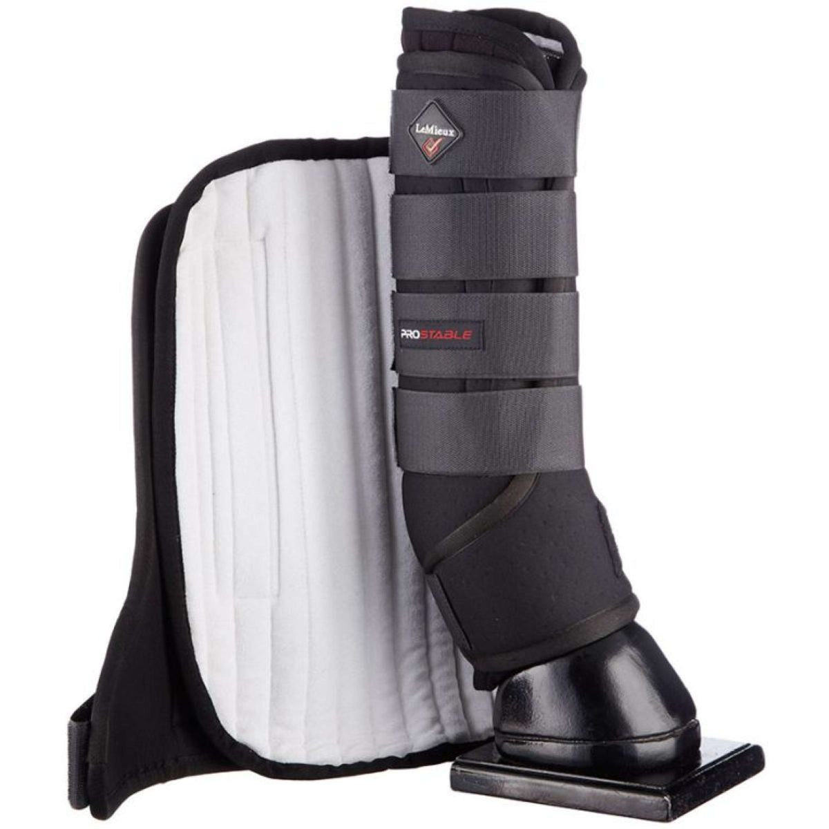 LeMieux Protectores de piernas Stable Boot Wraps Negro