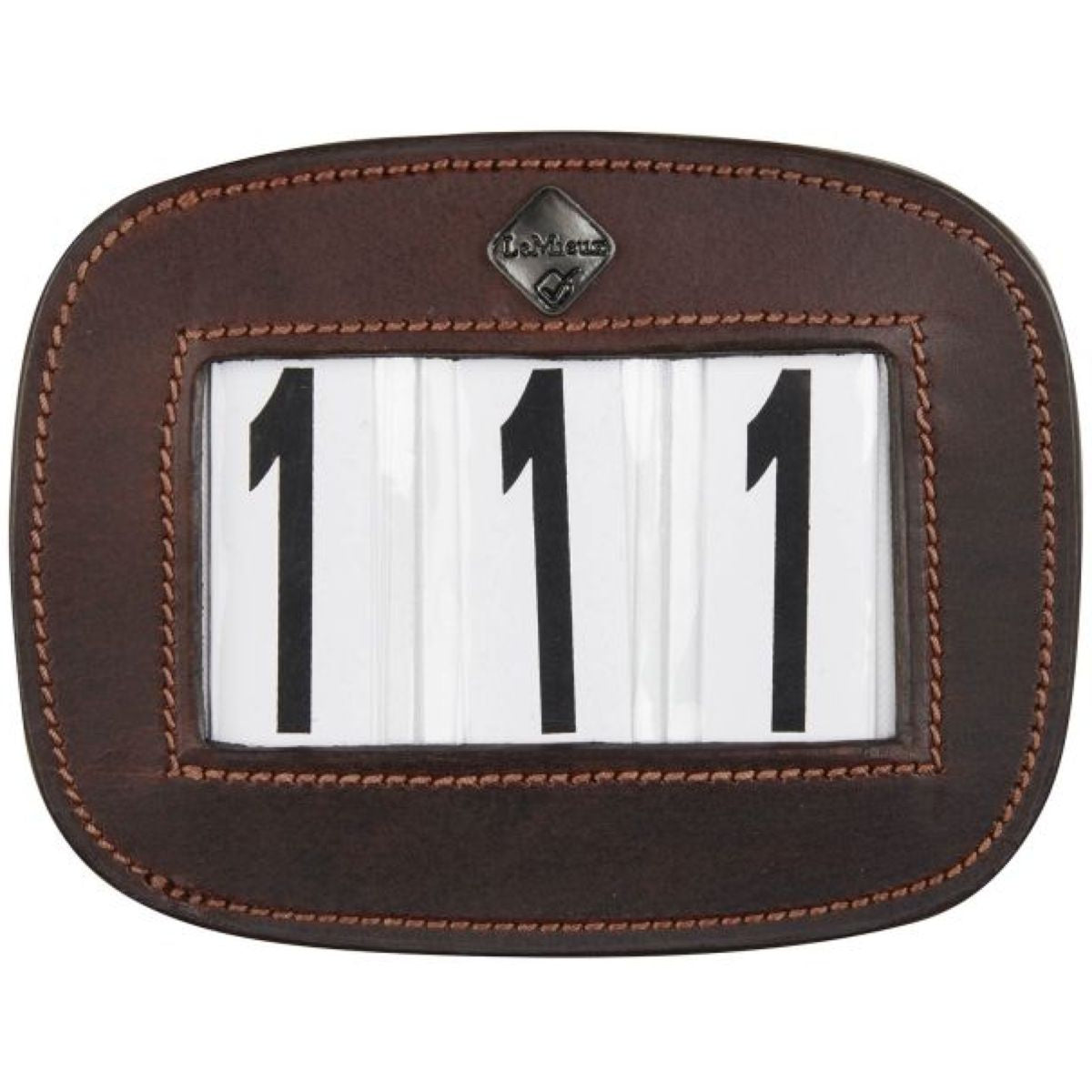 LeMieux Números de Competición Saddle Pad Marron