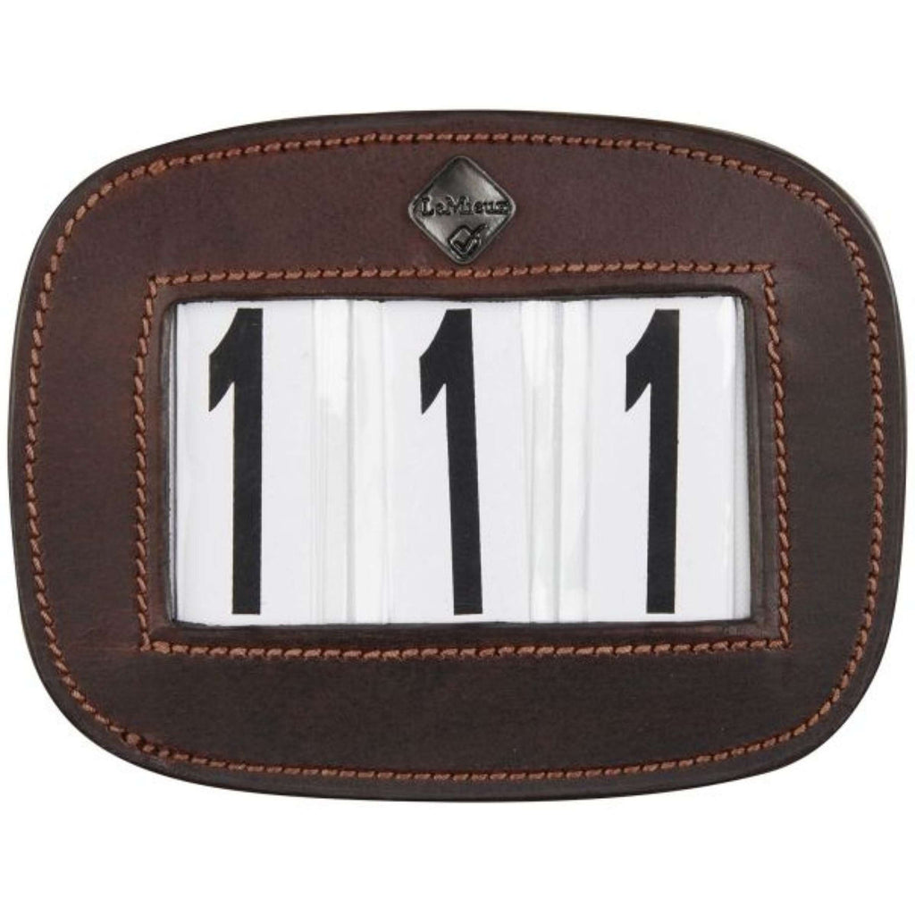 LeMieux Números de Competición Saddle Pad Marron