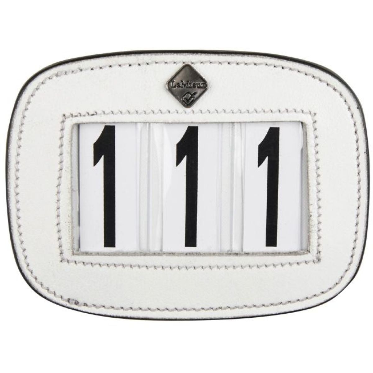 LeMieux Números de Competición Saddle Pad Blanco
