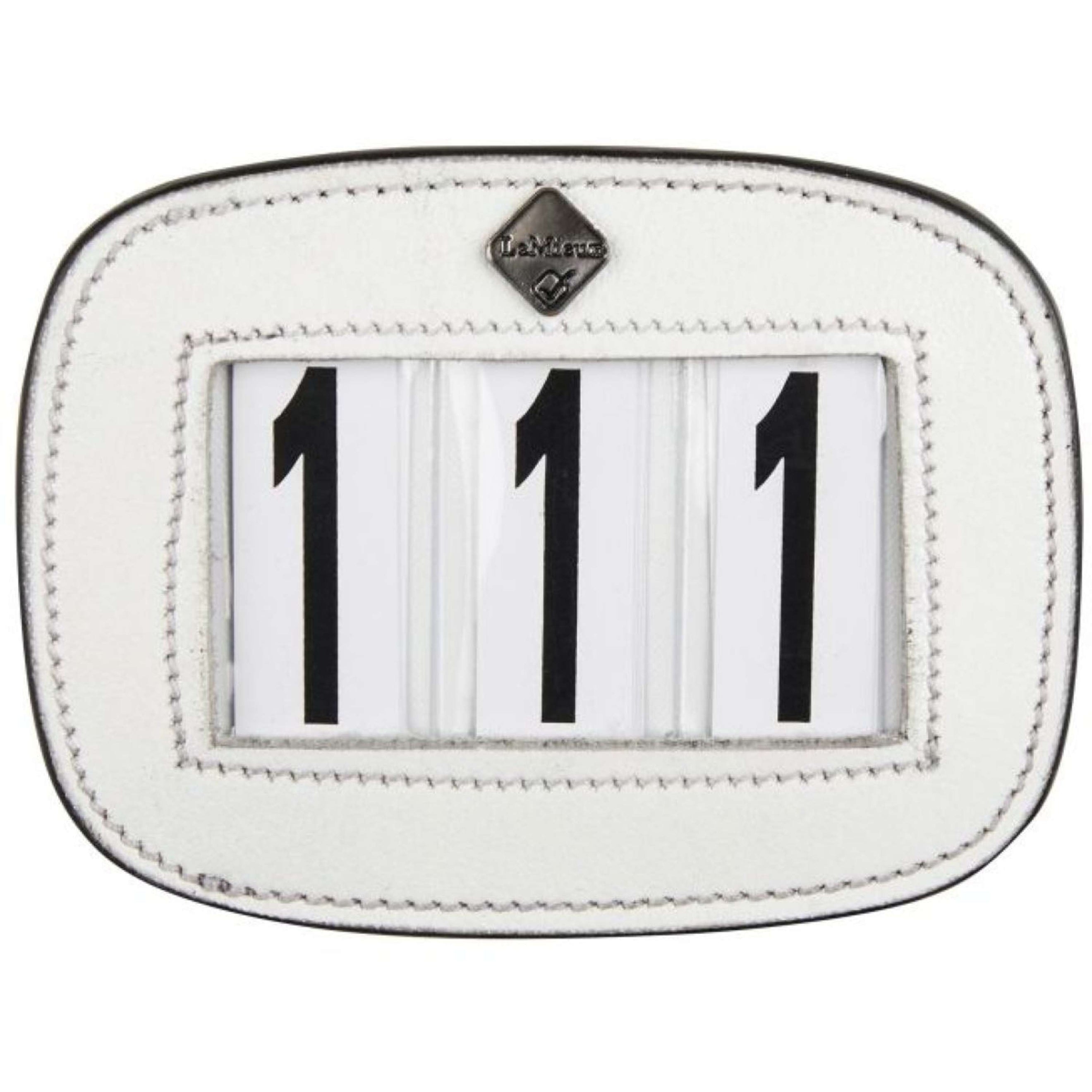 LeMieux Números de Competición Saddle Pad Blanco