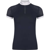 LeMieux Camisa de Competición Olivia Mangas Cortas Navy