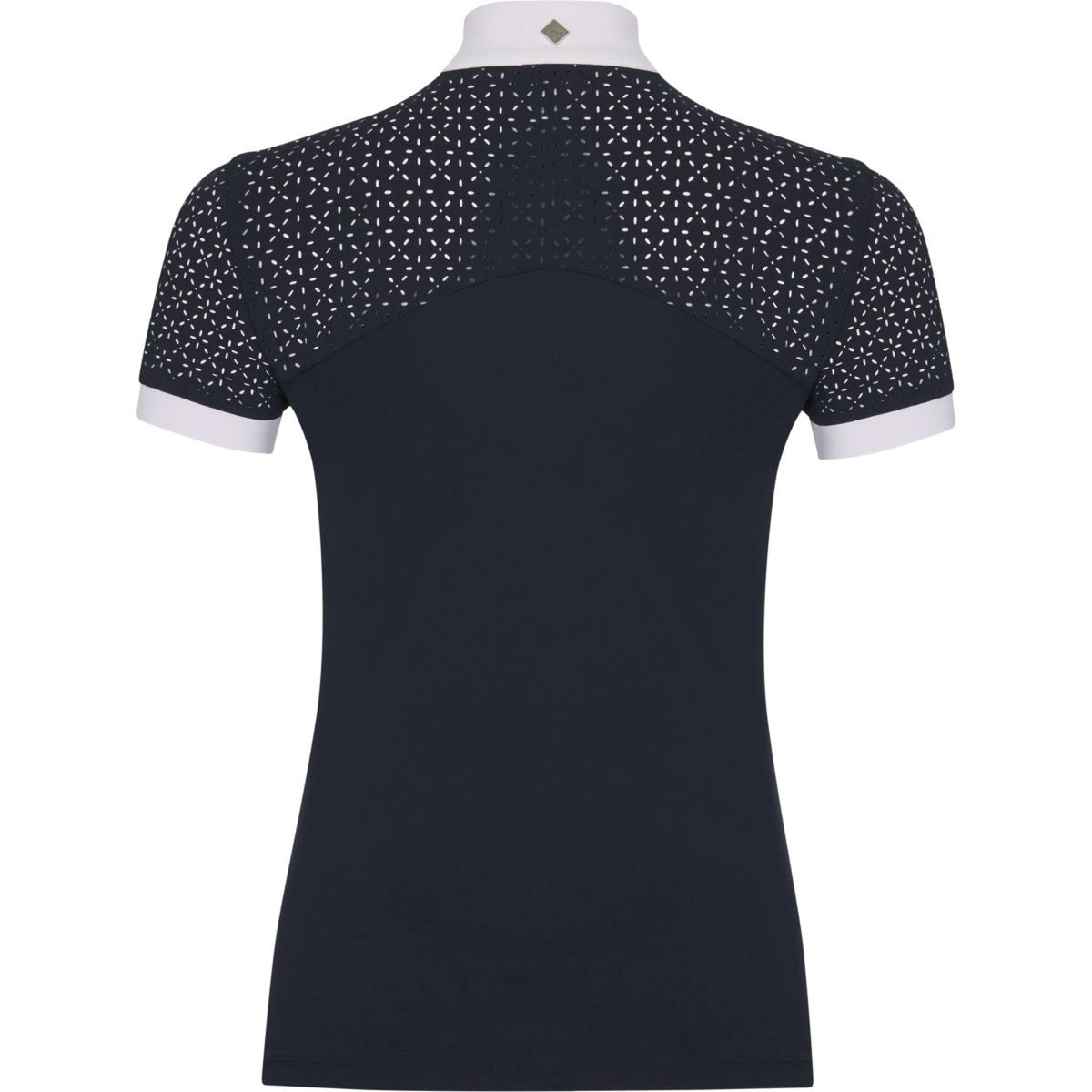 LeMieux Camisa de Competición Olivia Mangas Cortas Navy