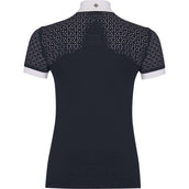LeMieux Camisa de Competición Olivia Mangas Cortas Navy