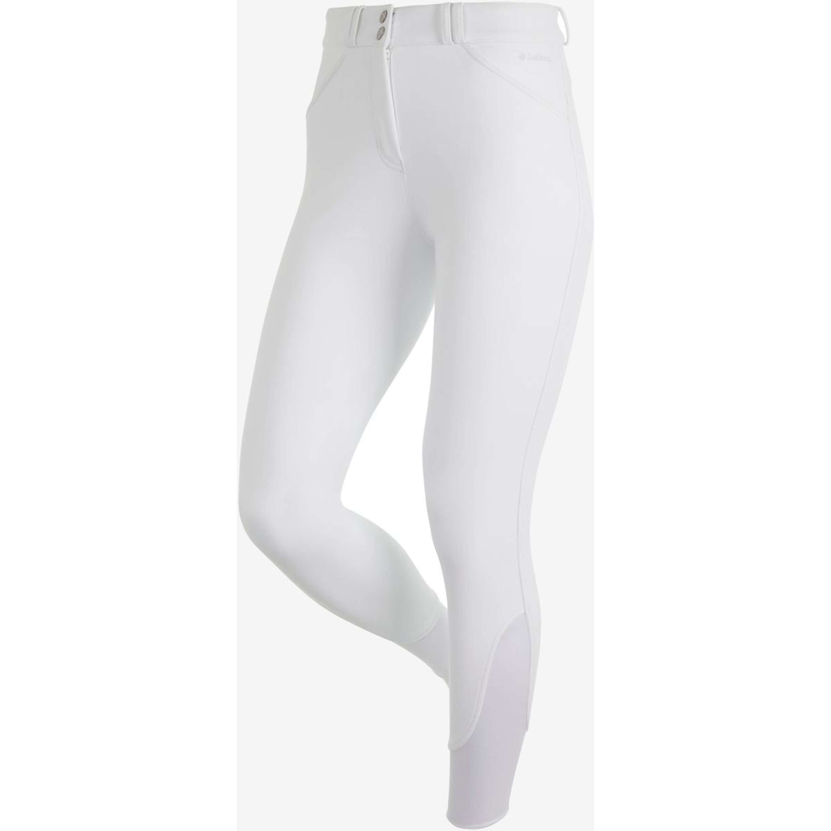 LeMieux Pantalón de Equitación Drytex Agarre de Rodilla Blanco