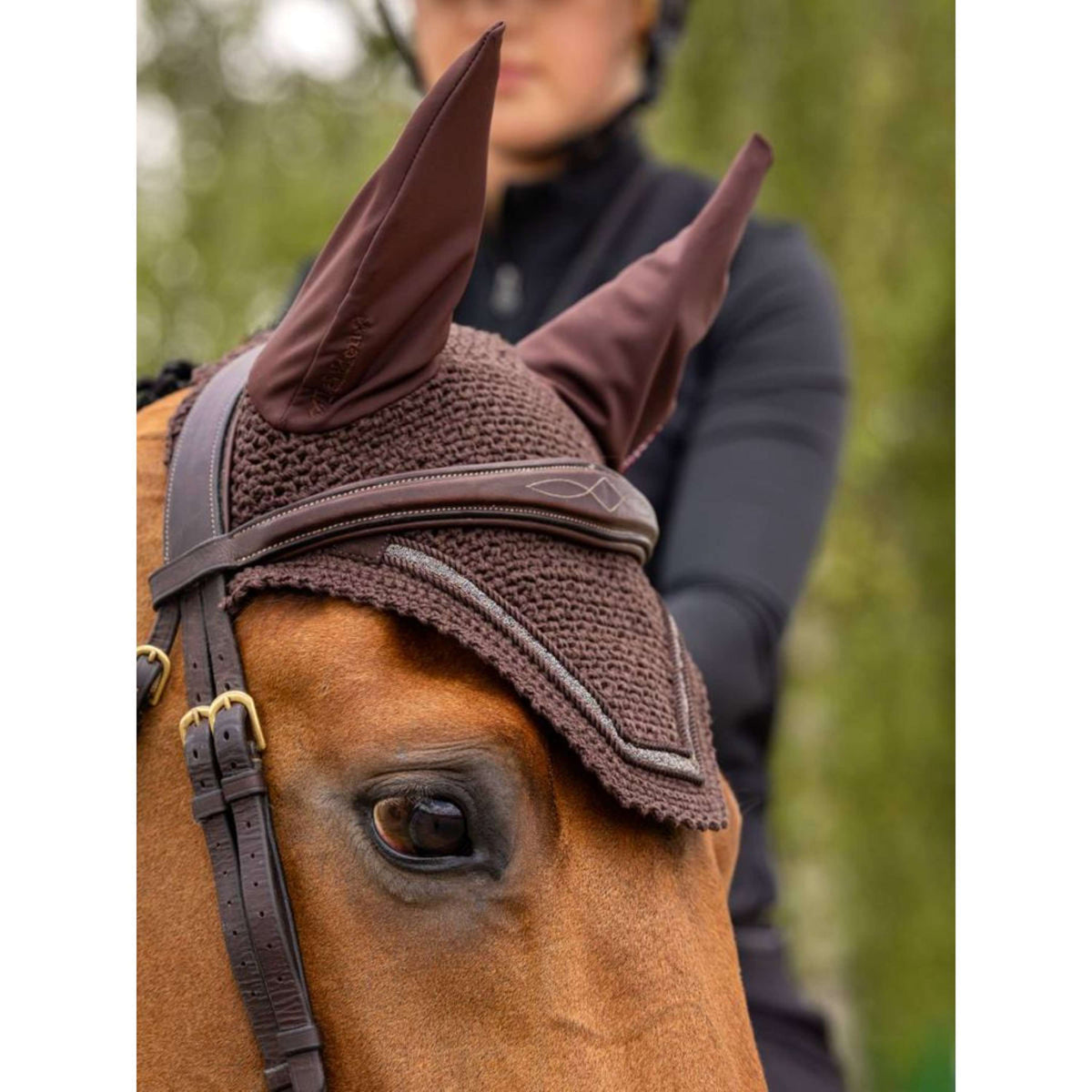 LeMieux Bonete para Orejas Crystal Marron