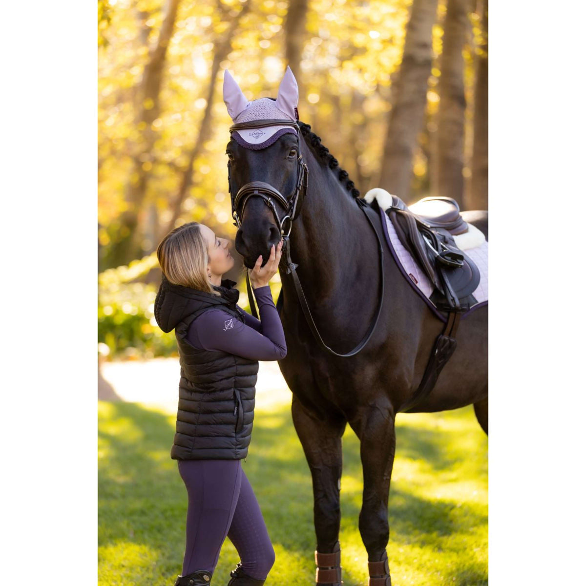 LeMieux Bonete para Orejas Classic Lilac