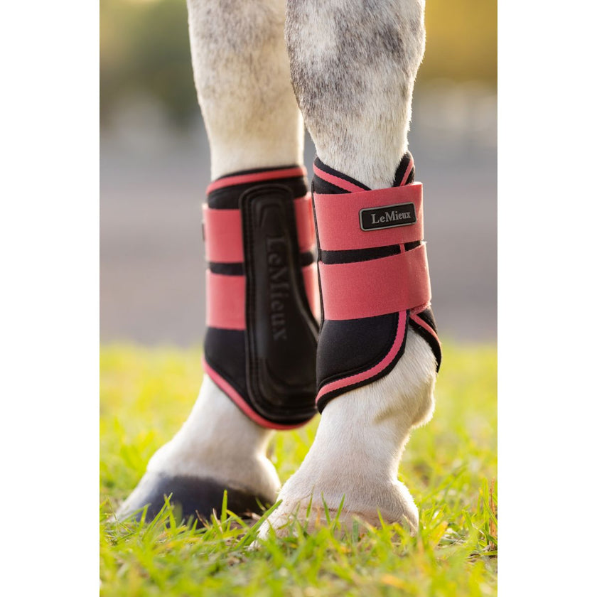 LeMieux Botas para Tendones Mini Grafter Cranberry