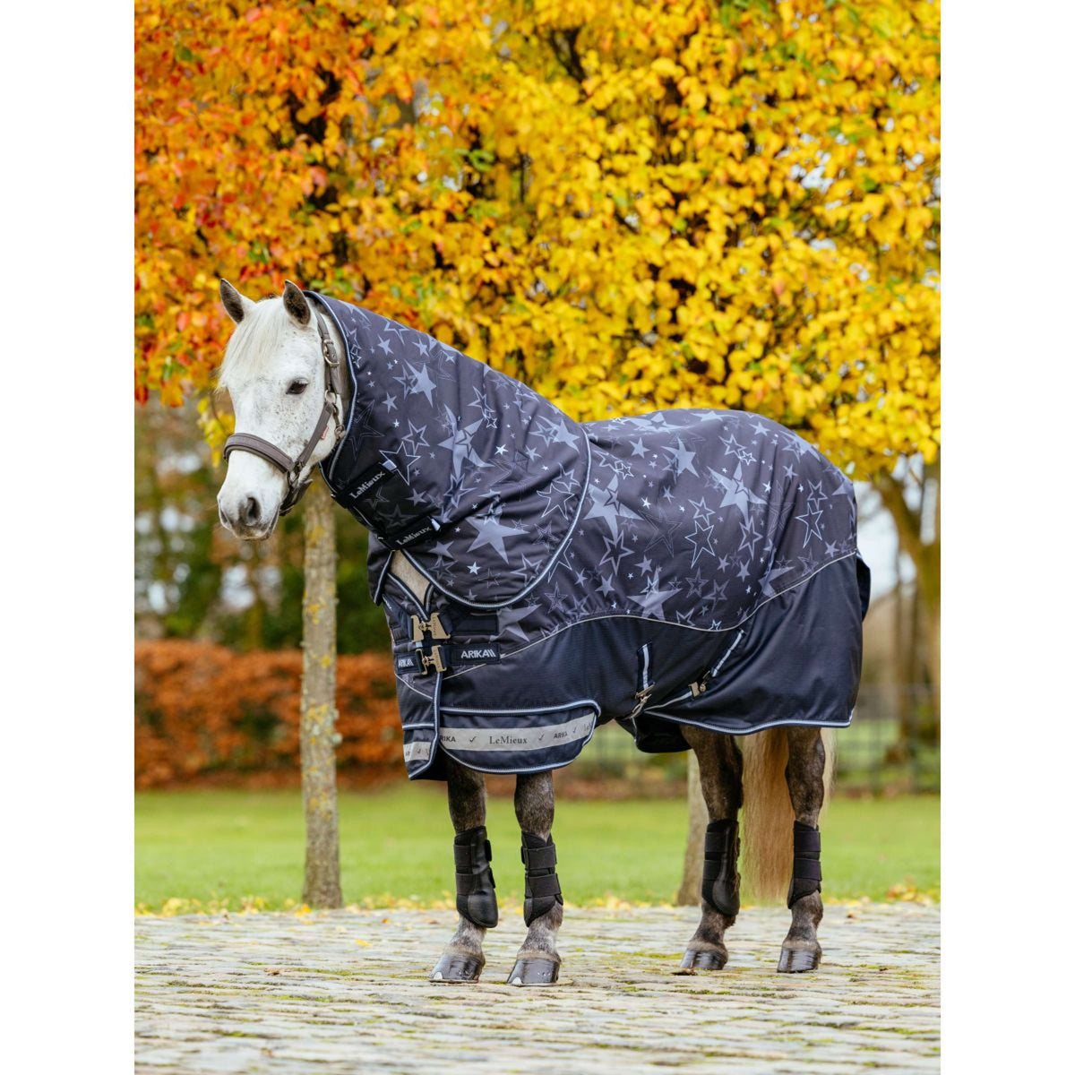 LeMieux Alfombra de Exterior Arika Star 200g Navy
