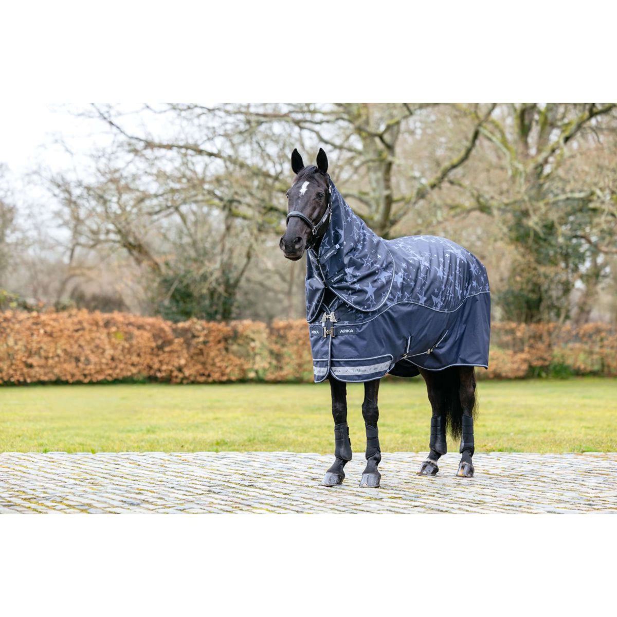 LeMieux Alfombra de Exterior Arika Star 200g Navy
