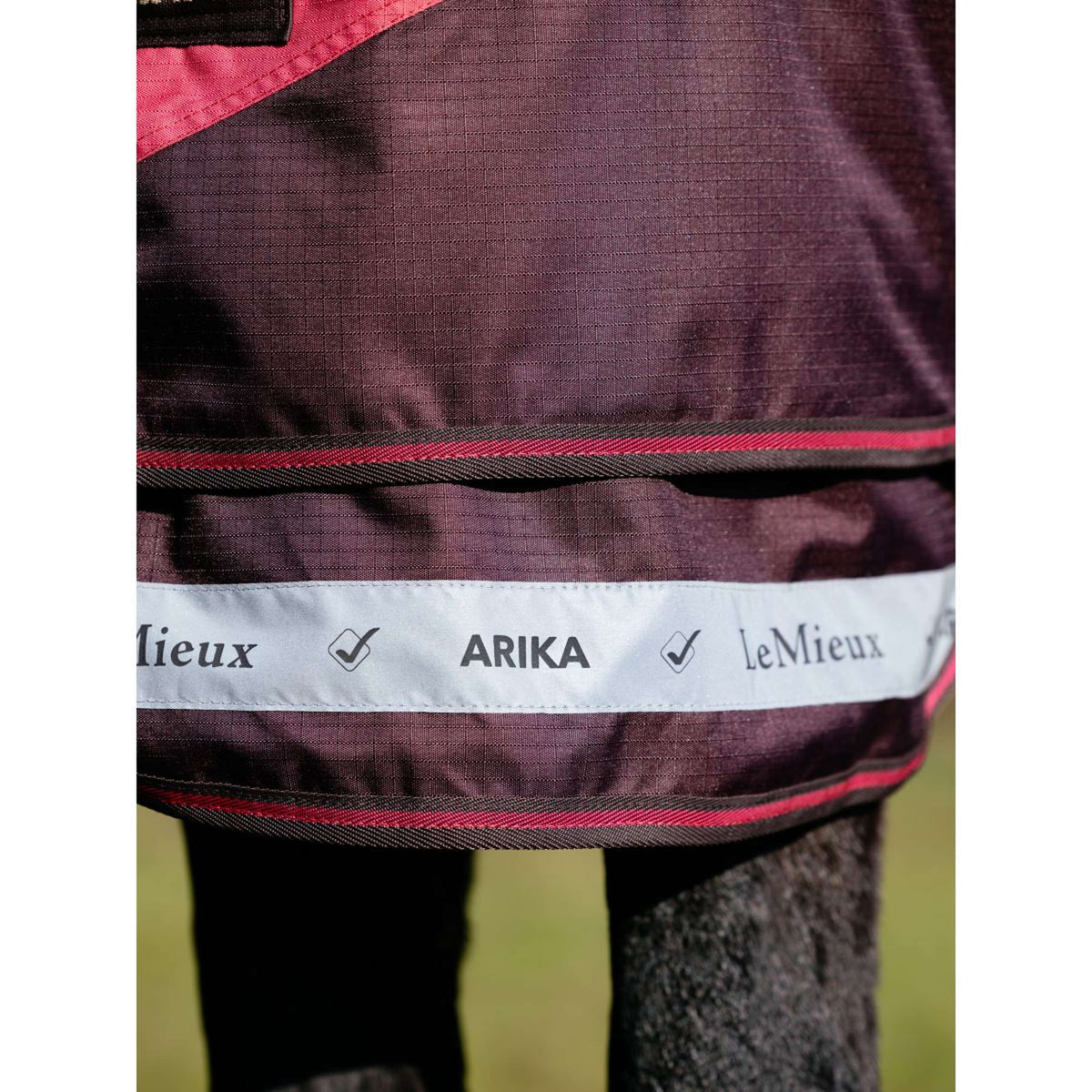 LeMieux Alfombra de Exterior Arika Ripstop 100g Cranberry