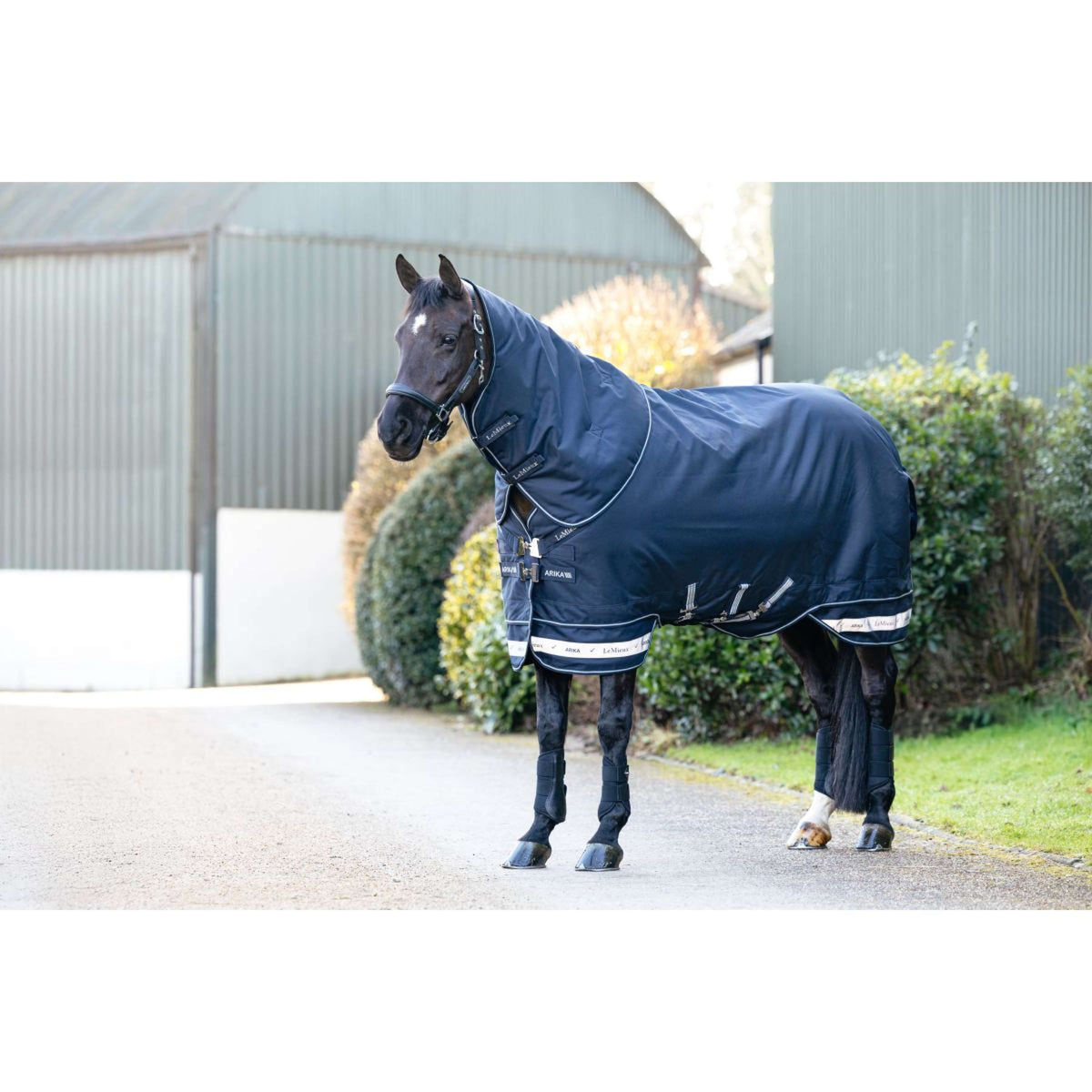 LeMieux Alfombra de Exterior Arika Storm-Tek 100g Navy