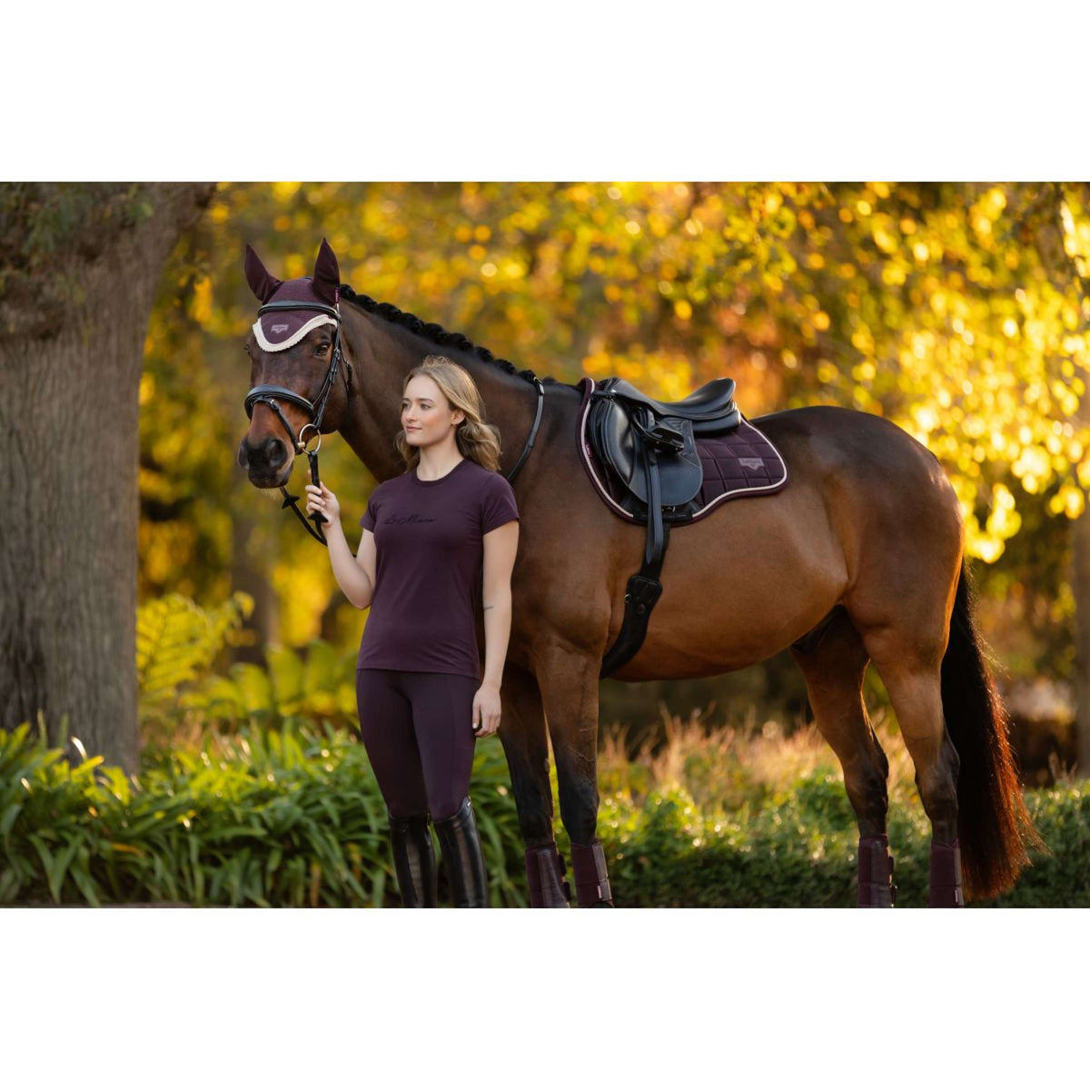 LeMieux Mantilla Loire Classic Propósito general Color ES: Ciruela