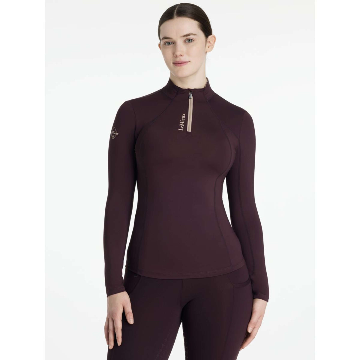LeMieux Shirt Base Layer Classique Color ES: Ciruela