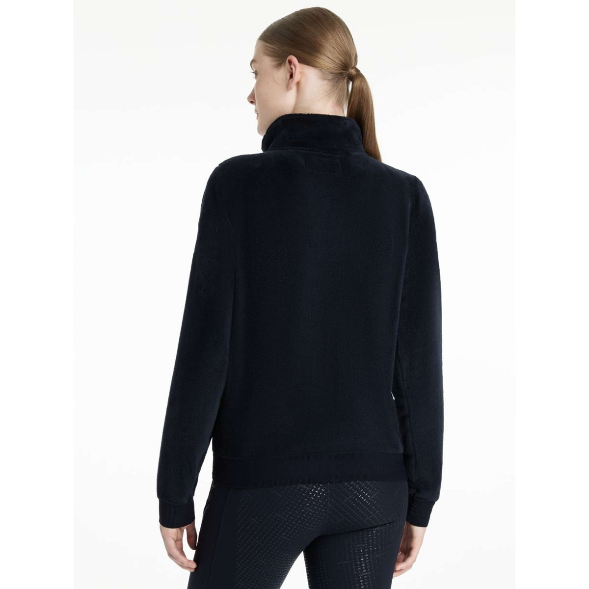LeMieux Sudadera con capucha y cremallera Liberty Fleece Navy