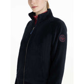 LeMieux Sudadera con capucha y cremallera Liberty Fleece Navy