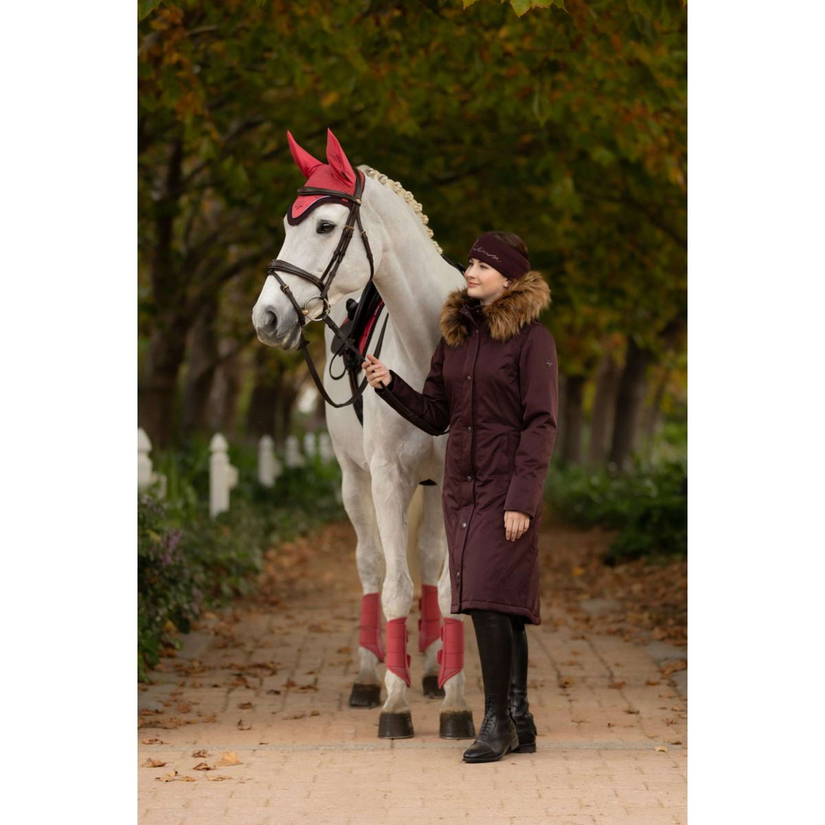LeMieux Chaqueta Anya Waterproof Largo Color ES: Ciruela