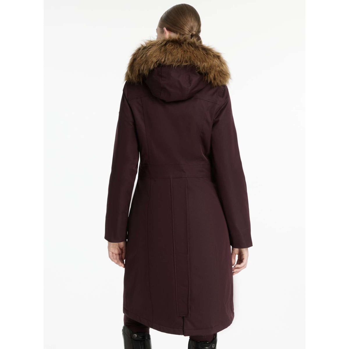 LeMieux Chaqueta Anya Waterproof Largo Color ES: Ciruela
