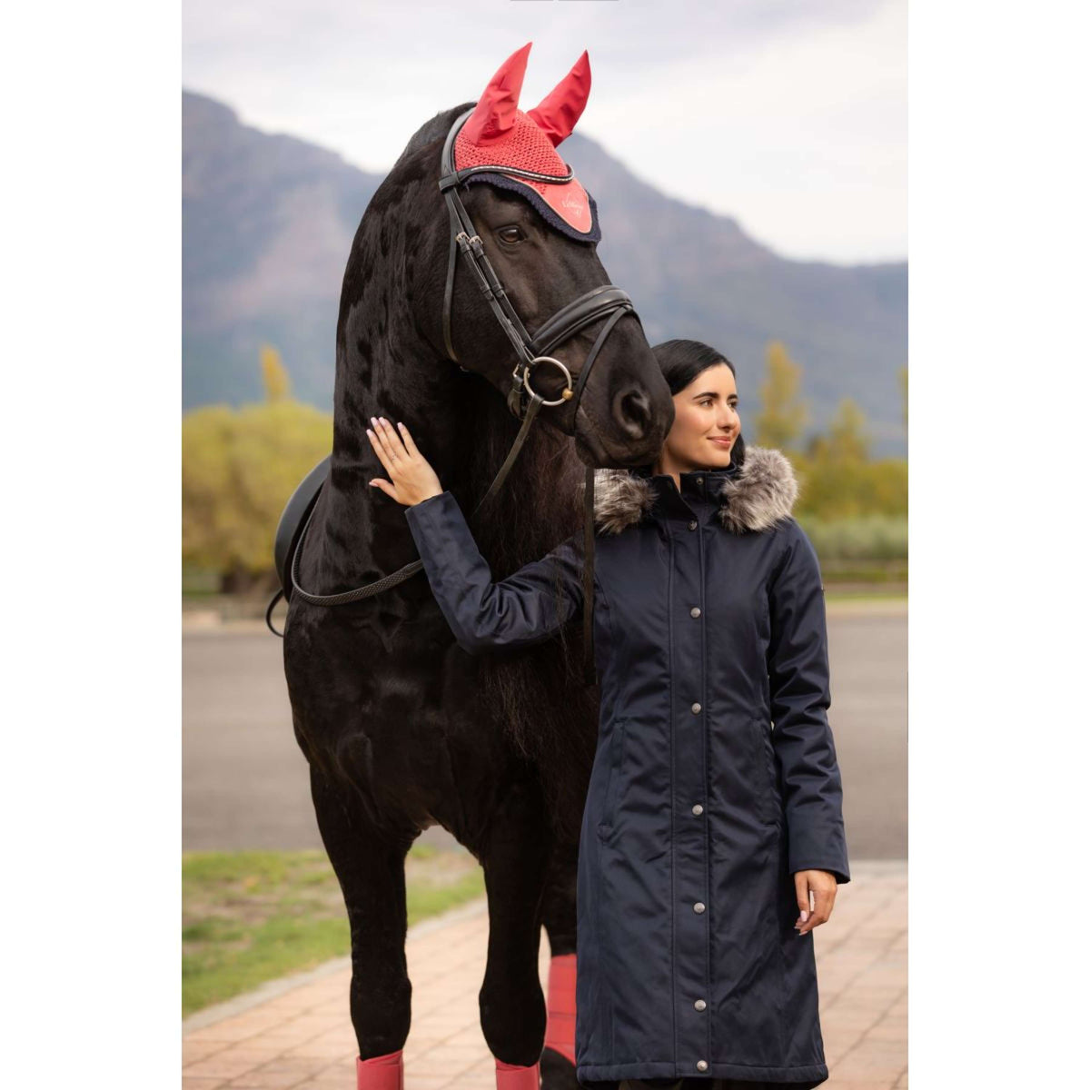 LeMieux Chaqueta Anya Waterproof Largo Navy