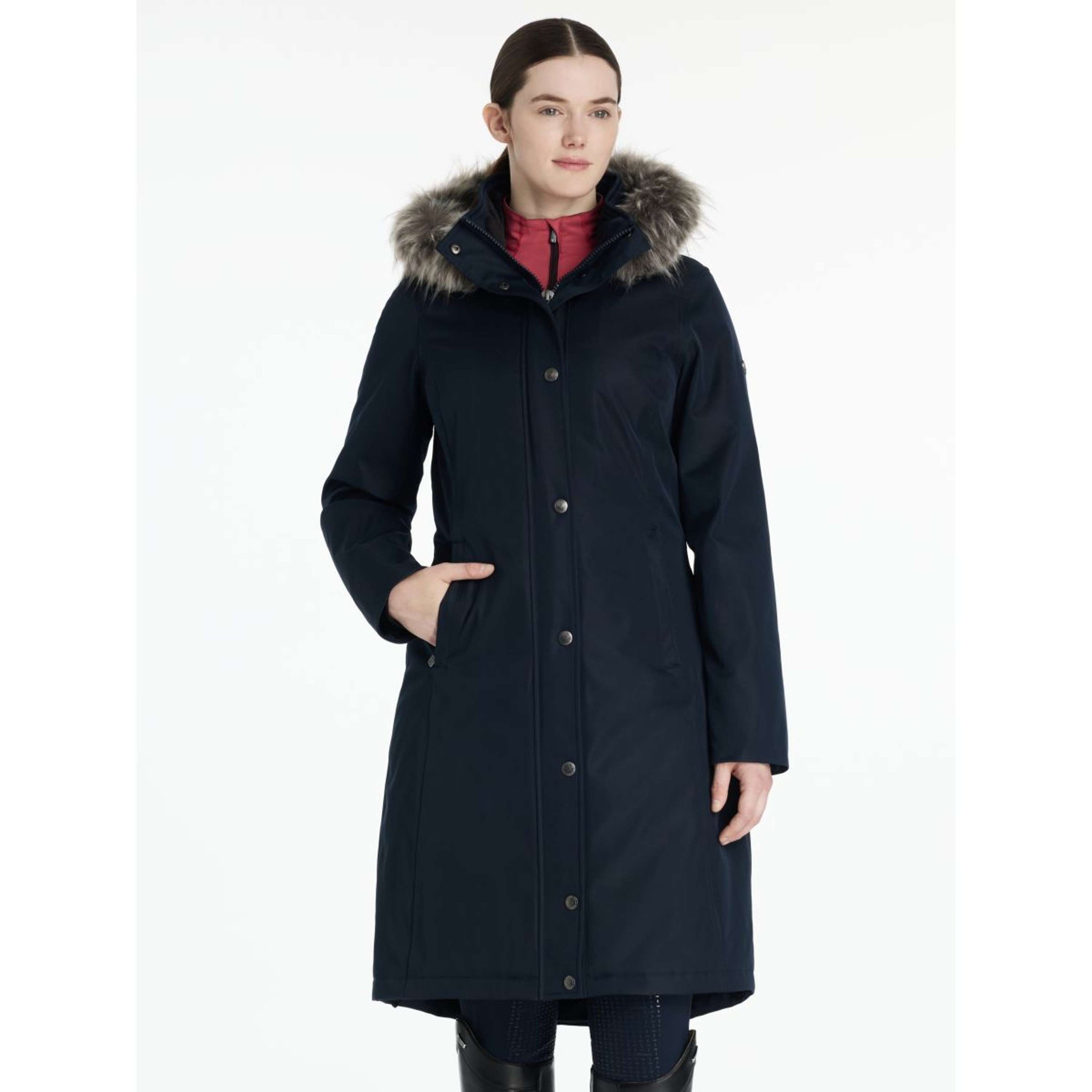 LeMieux Chaqueta Anya Waterproof Largo Navy LeMieux Chaqueta Anya Waterproof Largo Navy