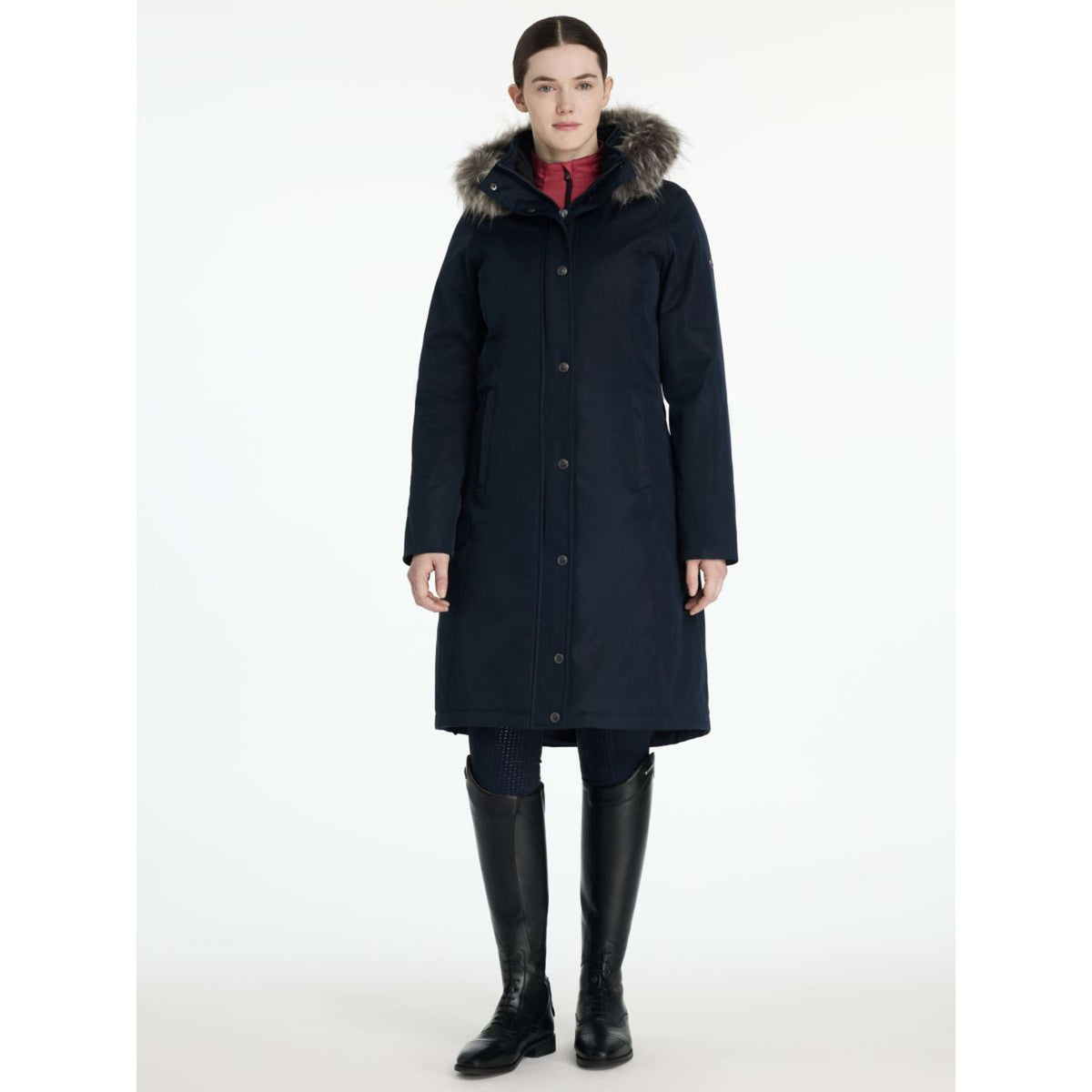 LeMieux Chaqueta Anya Waterproof Largo Navy